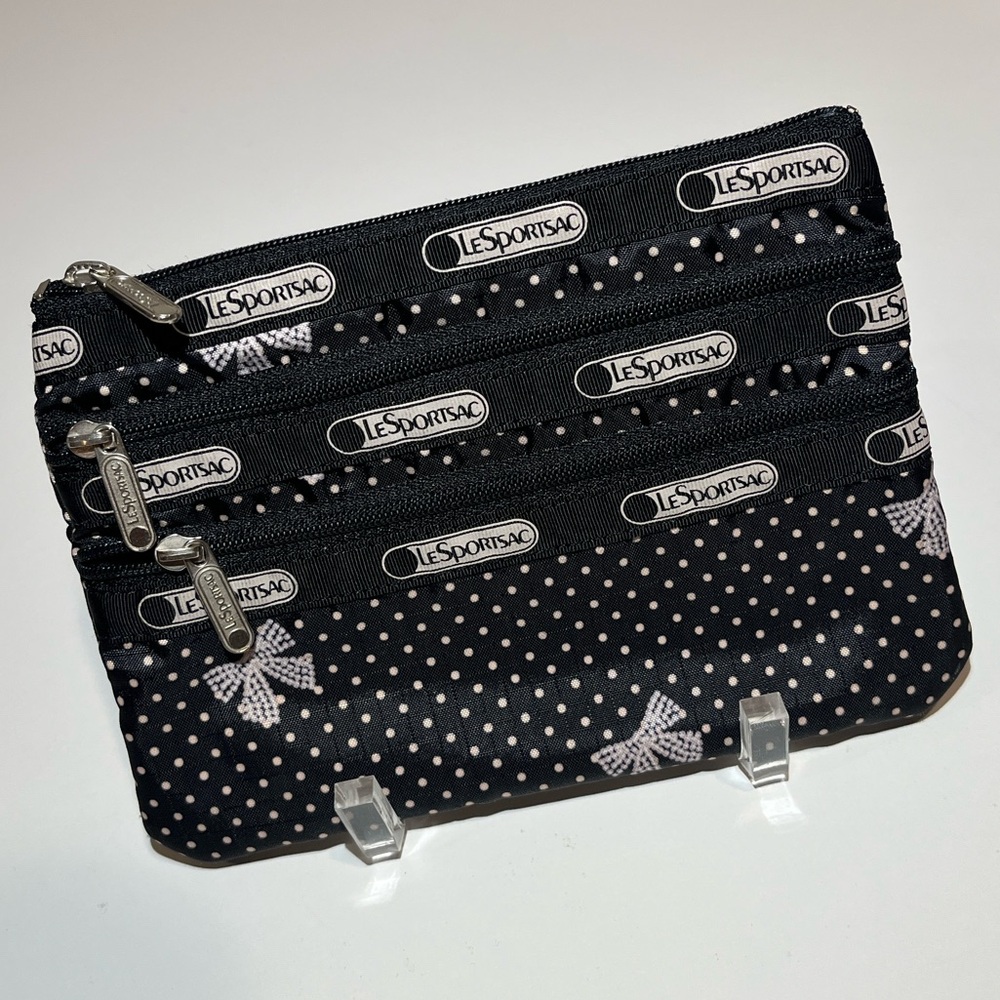 LeSportsac 3 Zip Cosmetic Pouch - Tres Chic Print